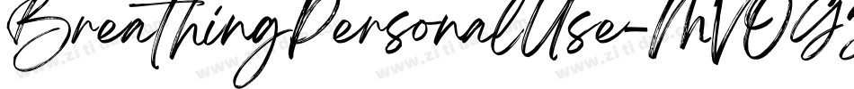 BreathingPersonalUse-MVOGJ字体转换