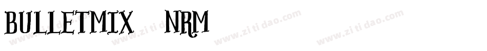 Bulletmix2-nrM字体转换