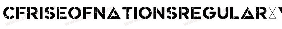 CfRiseOfNationsRegular-vjgD字体转换