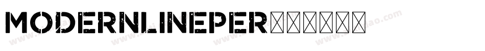 modernlinePer字体转换