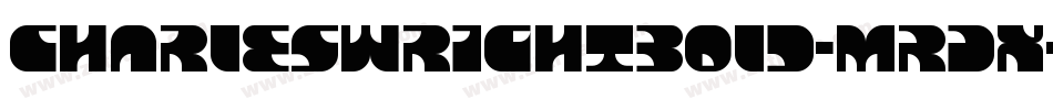 CharlesWrightBold-MRDx字体转换
