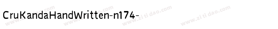 CruKandaHandWritten-n174字体转换
