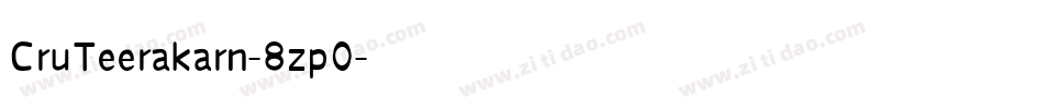 CruTeerakarn-8zp0字体转换