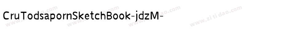 CruTodsapornSketchBook-jdzM字体转换