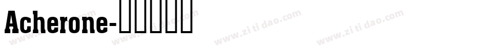 Acherone字体转换