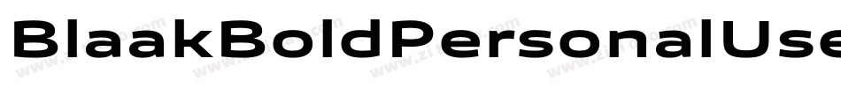 BlaakBoldPersonalUse-G28D字体转换