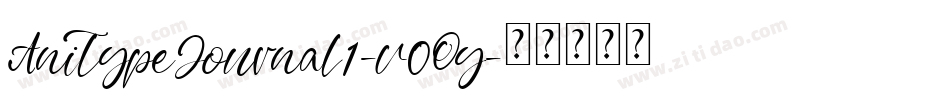 AnitypeJournal1-v0Oy字体转换