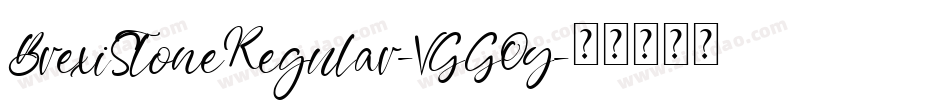 BrexiStoneRegular-VGGOy字体转换