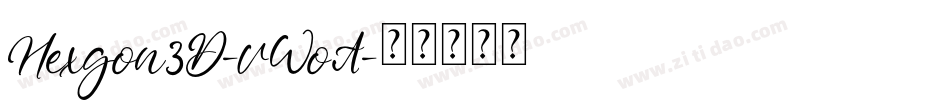 Hexgon3D-vWoA字体转换