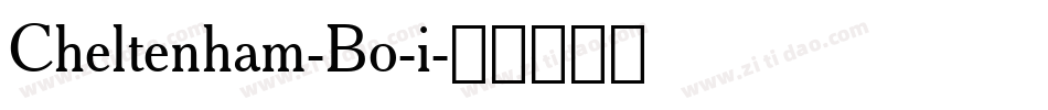 Cheltenham-Bo-i字体转换