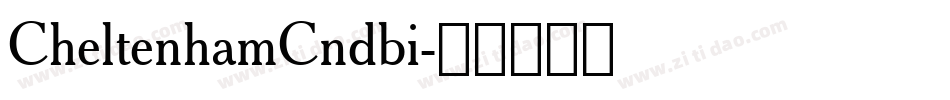 CheltenhamCndbi字体转换
