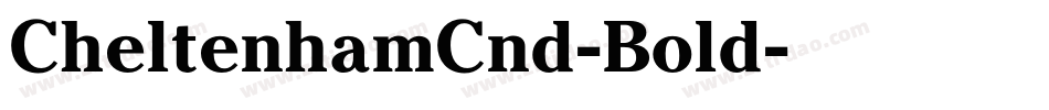 CheltenhamCnd-Bold字体转换