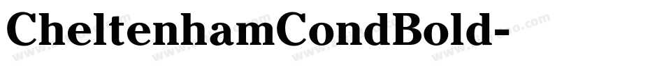 CheltenhamCondBold字体转换