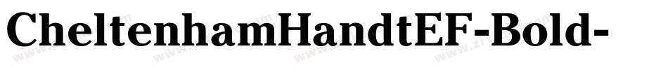 CheltenhamHandtEF-Bold字体转换
