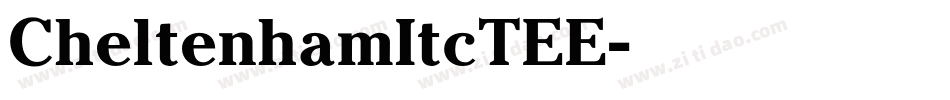 CheltenhamItcTEE字体转换