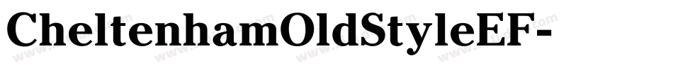 CheltenhamOldStyleEF字体转换