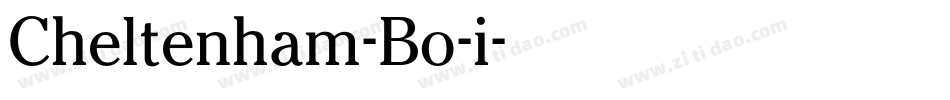 Cheltenham-Bo-i字体转换