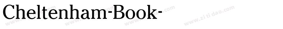 Cheltenham-Book字体转换