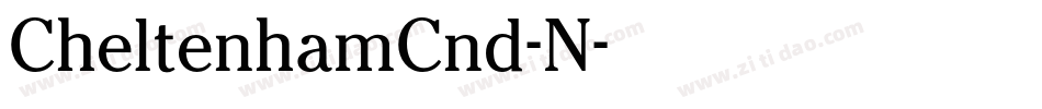CheltenhamCnd-N字体转换