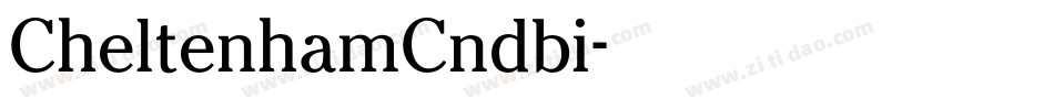 CheltenhamCndbi字体转换