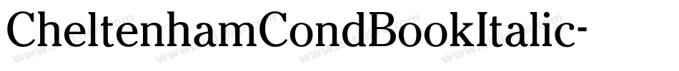 CheltenhamCondBookItalic字体转换
