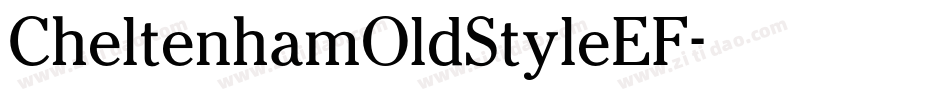 CheltenhamOldStyleEF字体转换