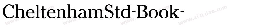CheltenhamStd-Book字体转换