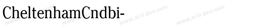 CheltenhamCndbi字体转换