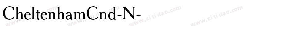 CheltenhamCnd-N字体转换