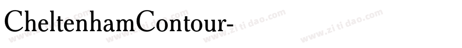 CheltenhamContour字体转换