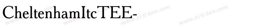 CheltenhamItcTEE字体转换
