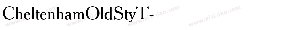 CheltenhamOldStyT字体转换