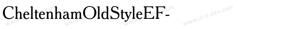 CheltenhamOldStyleEF字体转换