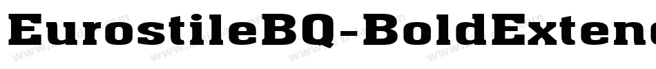 EurostileBQ-BoldExtended字体转换