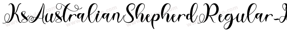 KsAustralianShepherdRegular-Bgj5字体转换