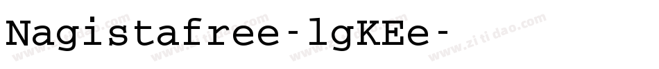 Nagistafree-lgKEe字体转换