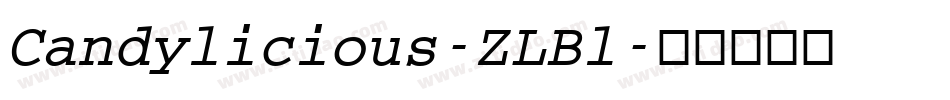 Candylicious-ZLBl字体转换