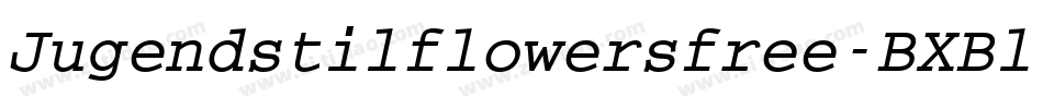 Jugendstilflowersfree-BXBl字体转换