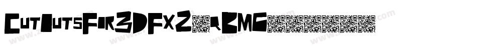 CutOutsFor3DFx2-qBM6字体转换