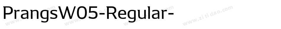 PrangsW05-Regular字体转换
