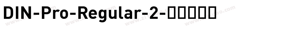 DIN-Pro-Regular-2字体转换