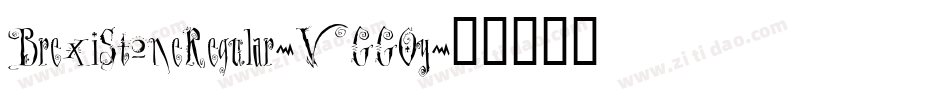 BrexiStoneRegular-VGGOy字体转换