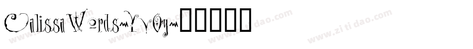 CalissaWords-YvOy字体转换