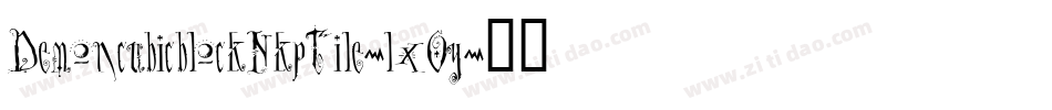 DemoncubicblockNkpTile-lxOy字体转换