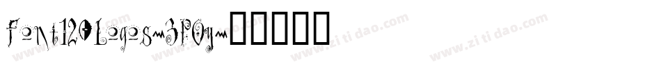 Font120Logos-3POy字体转换