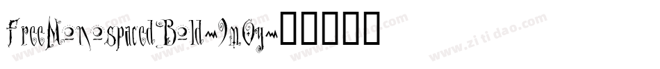 FreeMonospacedBold-9mOy字体转换