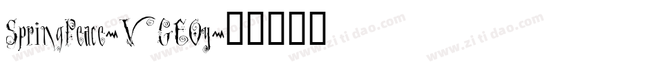 SpringPeace-VGEOy字体转换 SpringPeace-VGEOy字体转换
