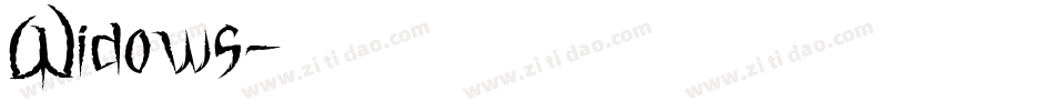 Widows字体转换