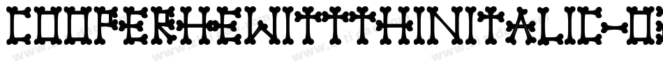 CooperhewittThinitalic-02Dr字体转换
