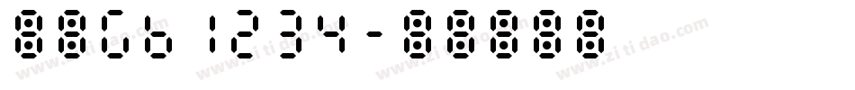 仿宋GB1234字体转换